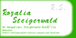 rozalia steigerwald business card